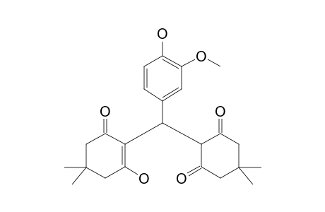 2-[4-Hydroxy-.alpha.-(2-hydroxy-4,4-dimethyl-6-oxo-1-cyclohexen-1-yl)-3-methoxybenzyl]-5,5-dimethyl-1,3-cyclohexanedione