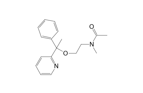 Acetamide,N-methyl-N-2-[1-phenyl-1-(2-pyridyl)ethoxy]ethyl-