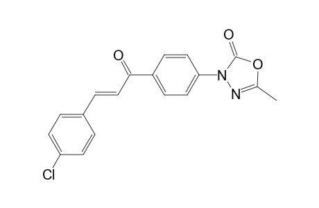 5-METHYL-3-[PARA-(3'-(4-CHLOROPHENYL)-ACRYL-1'-OYL)-PHENYL]-3H-2-OXO-DELTA(4)-1,3,4-OXADIAZOLE