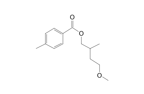 4-Methylbenzoic acid, 4-methoxy-2-methylbutyl ester