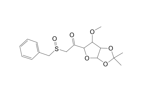 1-(6-Methoxy-2,2-dimethyl-3a,5,6,6a-tetrahydrofuro[2,3-d][1,3]dioxol-5-yl)-2-(phenylmethyl)sulfinyl-ethanone