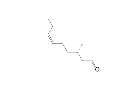 (S,Z)-3,7-dimethylnon-6-enal