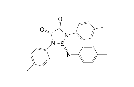 2,5-bis(4-methylphenyl)-1-(4-methylphenyl)imino-1,2,5-thiadiazolidine-3,4-dione