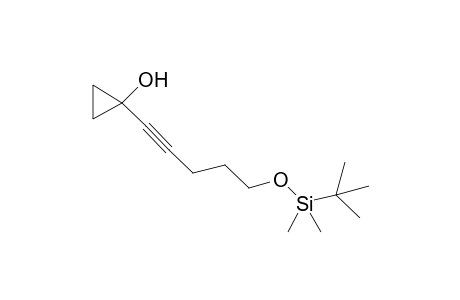 1-(5-((tert-Butyldimethylsilyl)oxy)pent-1-yn-1-yl)cyclopropan-1-ol