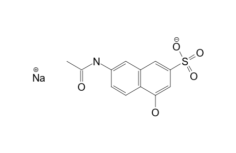 7-acetamido-4-hydroxy-2-naphthalenesulfonic acid, sodium salt