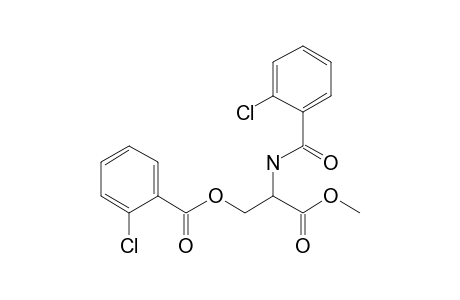 L-Serine, N,o-bis(2-chlorobenzoyl)-, methyl ester