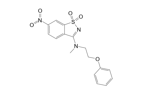 1,1-Dioxo-3-[N-methyl-N-(2-phenoxyethyl)amino]-6-nitro-1,2-