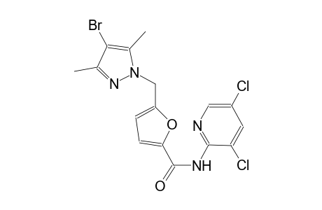 5-[(4-bromo-3,5-dimethyl-1H-pyrazol-1-yl)methyl]-N-(3,5-dichloro-2-pyridinyl)-2-furamide