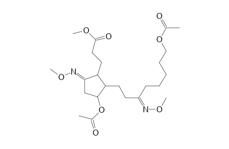 3-[(5E)-3-acetoxy-2-[(3E)-8-acetoxy-3-methyloximino-octyl]-5-methyloximino-cyclopentyl]propionic acid methyl ester