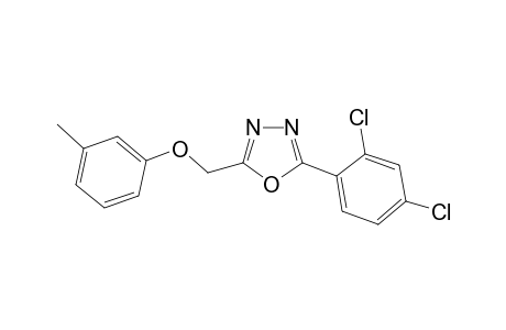 2-(2,4-Dichlorophenyl)-5-[(3-methylphenoxy)methyl]-1,3,4-oxadiazole