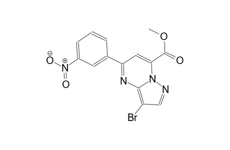 pyrazolo[1,5-a]pyrimidine-7-carboxylic acid, 3-bromo-5-(3-nitrophenyl)-, methyl ester