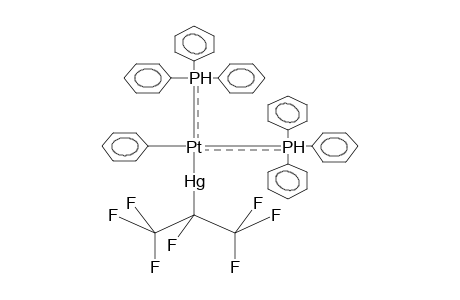 CIS-(HEPTAFLUOROISOPROPYLMERCURO)PHENYLBIS(TRIPHENYLPHOSPHINE)PLATINA