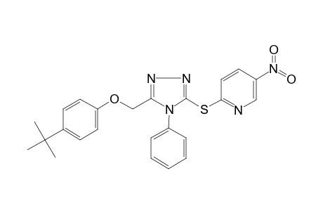 2-({5-[(4-tert-butylphenoxy)methyl]-4-phenyl-4H-1,2,4-triazol-3-yl}sulfanyl)-5-nitropyridine