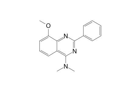4-(N,N-DIMETHYLAMINO)-8-METHOXY-2-PHENYLQUINAZOLINE