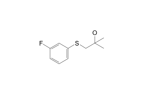 1-((3-Fluorophenyl)thio)-2-methylpropan-2-ol