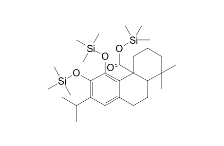 7-Isopropyl-1,1-dimethyl-5,6-bis((trimethylsilyl)oxy)-1,2,3,4,4a,9,10,10a-octahydrophenanthrene\r-4a-carboxylic acid TMS