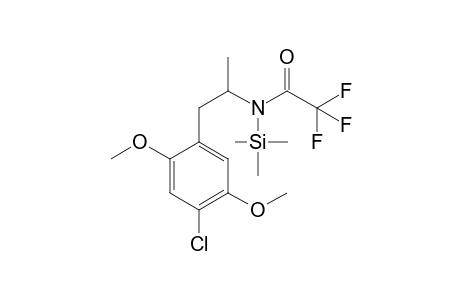 4-Chloro-2,5-dimethoxyamphetamine TFA/TMS