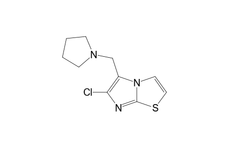 6-chloro-5-(1-pyrrolidinylmethyl)imidazo[2,1-b]thiazole