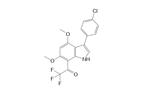 3-(4-Chlorophenyl)-4,6-dimethoxy-7-trifluoroacetylindole