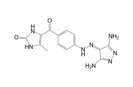 4-{4'-[(1",3"-Dihydro-5"-methyl-2"-oxo-3H-imidazol-4"-yl)carbonyl]phenyl}-hydrazono-4H-pyrazole-3,5-diamine