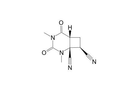 rel-(4aS,6R,6aR)-1,3-Dimethyl-2,4-dioxo-4a,5,6,6a-tetrahydrocyclobutapyrimidine-6,6a-dicarbonitrle