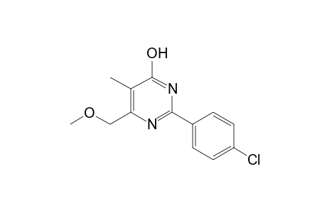 2-(p-chlorophenyl)-6-(methoxymethyl)-5-methyl-4-pyrimidinol