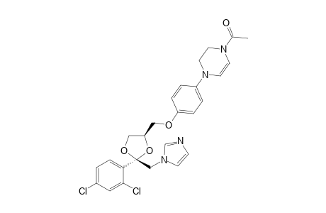 1-Acetyl-4-[4-[(2RS,4SR)-2-(2,4-dichlorophenyl)-2-(1H-imidazol-1-ylmethyl)-[1,3]dioxolan-4-yl]methoxy]phenyl]phenyl]1,2,3,4-tetrahydroyprazine