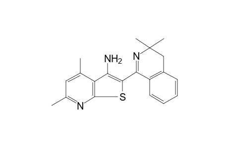 2-(3,3-dimethyl-4H-isoquinolin-1-yl)-4,6-dimethyl-3-thieno[2,3-b]pyridinamine