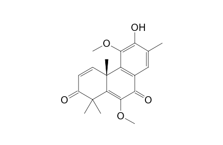 12-Hydroxy-6,11-dimethoxy-13-methylpodocarpa-1,5,8,11,13-pentaene-3,7-dione