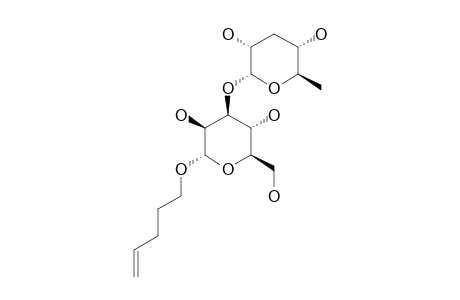 4-PENTENYL-3,6-DIDEOXY-ALPHA-D-RIBO-HEXOPYRANOSYL-(1->3)-ALPHA-D-MANNOPYRANOSIDE