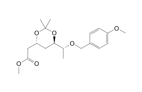 Methyl (3R,5R,6R)-3,5-di-o-isopropylidene-6-(p-methoxybenzyloxy)heptanoate