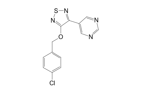 5-(4-(4-CHLOROBENZYL)-OXY-[1,2,5]-THIADIAZOL-3-YL)-PYRIMIDINE
