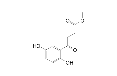 3-(2,5-dihydroxybenzoyl)propionic acid , methyl ester