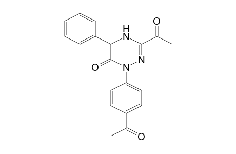 3-Acetyl-1-(4-acetylphenyl)-5-phenyl-4,5-dihydro-1H-[1,2,4]triazin-6-one