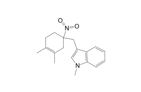 1H-Indole, 3-[(3,4-dimethyl-1-nitro-3-cyclohexen-1-yl)methyl]-1-methyl-