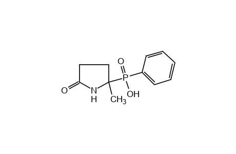 (2-methyl-5-oxo-2-pyrrolidinyl)phenyl phosphinic acid