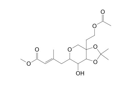 D-ALLO-DEC-2-ENONIC ACID, 5,81-ANHYDRO-2,3,4,9-TETRADEOXY-8-C-(HYDROXYMETHYL)-3-METHYL-7,8-O-(1-METHYLETHYLIDENE)-, METHYL ESTER, 10