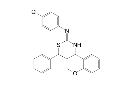 2-[(4-Chlorophenyl)imino]-4-phenyl-1,2,3,4,4a,10b-hexahydro-5H-[1]benzopyrano[4,3-d][1,3]thiazine