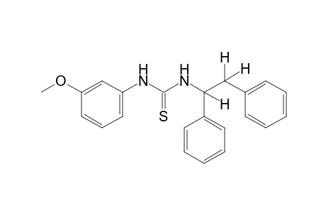 1-(1,2-diphenylethyl)-3-(m-methoxyphenyl)-2-thiourea