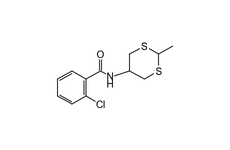 o-chloro-N-(2-methyl-m-dithian-5-yl)benzamide