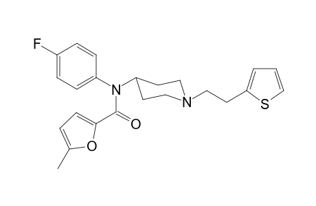 N-(4-Fluorophenyl)-5-methyl-N-(1-[2-(thiophen-2-yl)ethyl]-piperidin-4-yl)furan-2-carboxamide
