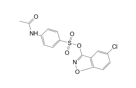 N-acetylsulfanilic acid, 5-chloro-1,2-benzisoxazol-3-yl ester