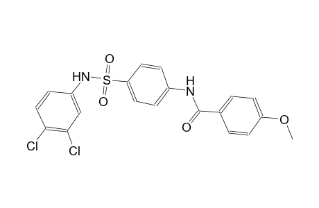 N-{4-[(3,4-dichloroanilino)sulfonyl]phenyl}-4-methoxybenzamide