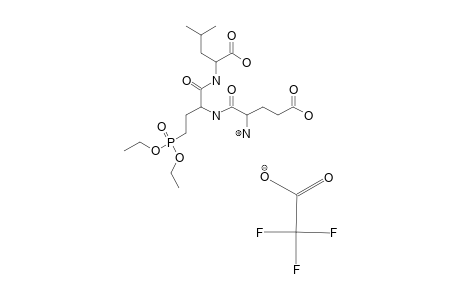 GLUTAMYL-2-AMINO-4-(DIETHYLPHOSPHONO)-BUTANOYLLEUCINE-TRIFLUORACETATE;H-GLU-ABU(PO3ET2)-LEU-OH.CF3CO2H