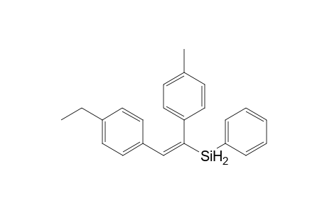 (E)-(2-(4-ethylphenyl)-1-(p-tolyl)vinyl)(phenyl)silane