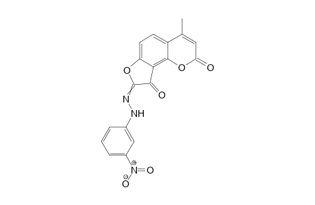 4-Methyl-8-(3'-nitrophenylazo)-4-methyldihydrofuro[2,3-h]coumarin-9-one