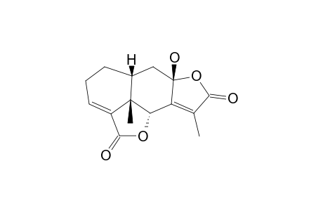 8.beta.-Hydroxy-Eremophil-3,7(11)-diene-8.alpha.,12(6.alpha.,15)-diolide