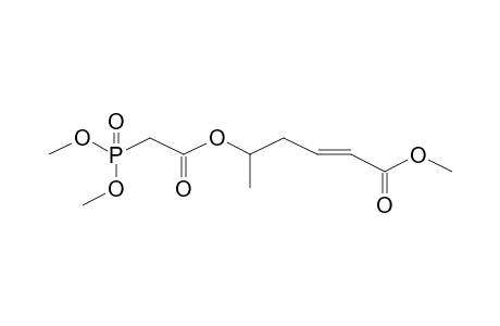 5-[2-(Dimethoxy-phosphoryl)-acetoxy]-hex-2-enoic acid, methyl ester