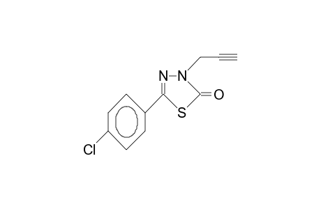 5-(4-chlorophenyl)-3-propargyl-1,3,4-thiadiazol-2-one