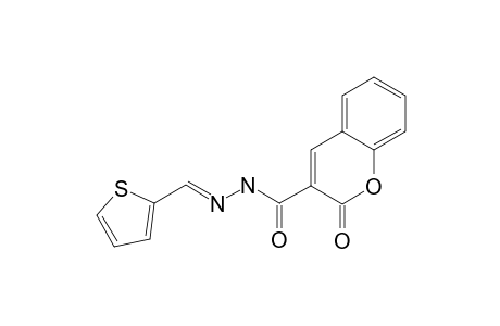 2-oxo-N'-((thiophen-2-yl)methylene)-2H-chromene-3-carbohydrazide